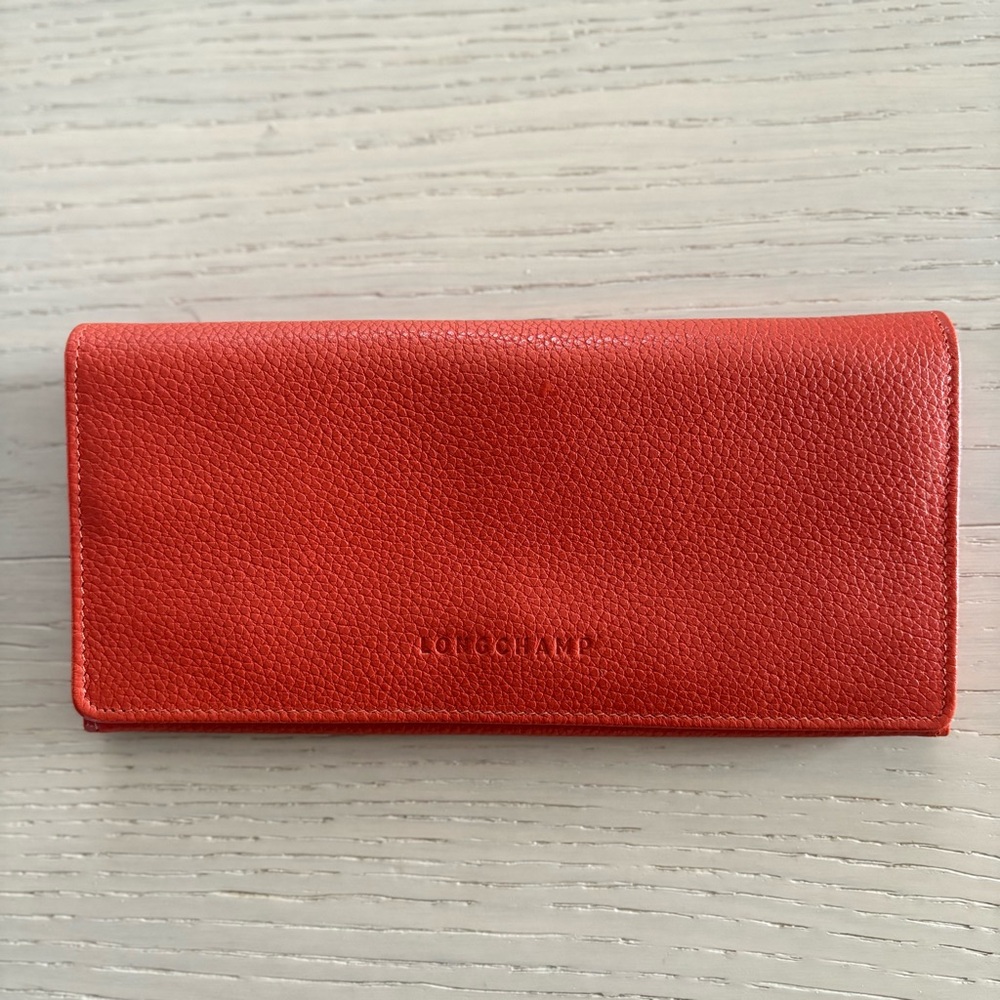 LONGCHAMP | Le Foulonné Continental Wallet | Paprika